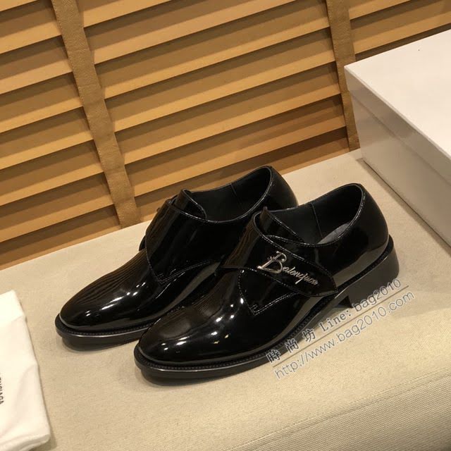 Balenciaga經典款男鞋 巴黎世家頂級版本進口原版小牛皮西裝鞋  hdbl1195